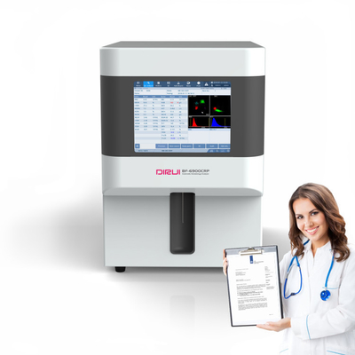 Macchina medica automatica del CBC dell'analisi del sangue dell'analizzatore di ematologia di Dirui 5 parti